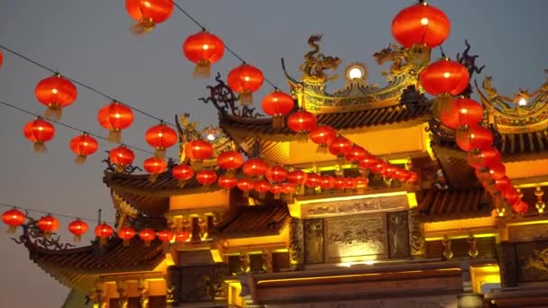 Raja Uda Penang Malaysia January 2020 Architecture Arway Colorful Lantern — 图库视频影像