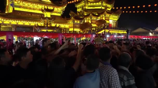 Джордж Таун Пенанг Малайзия Января 2020 Китайский Бог Процветания Распространяет — стоковое видео