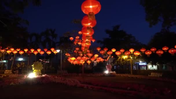 George Town Penang Malaysia Jan 2020 Visitor Take Lantern Design — 비디오