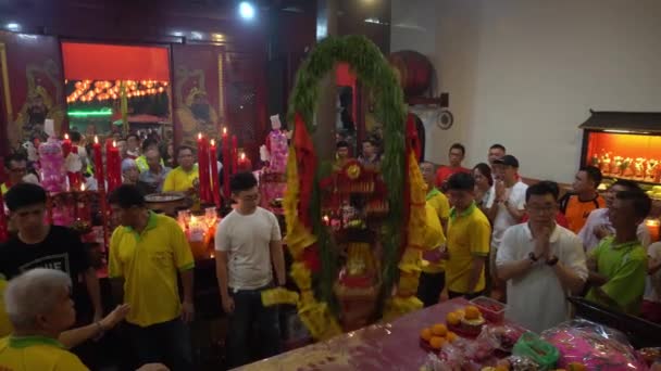 Bayan Lepas Penang Malezya Ocak 2020 Hayranlar Yangın Izleme Töreninden — Stok video