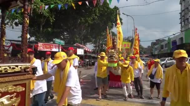 Georgetown Penang Malaisie Fév 2020 Célébration Anniversaire Empereur Jade Chinois — Video