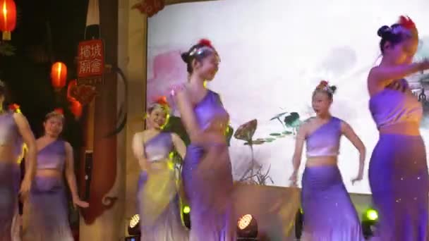 Georgetown Penang Malaysia Feb 2020 Danza Cinese Con Strada 2020 — Video Stock