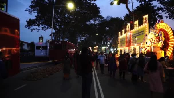 Georgetown Penang Malezya Şubat 2020 Batı Yolu Ndaki Dinlenme Kabininde — Stok video