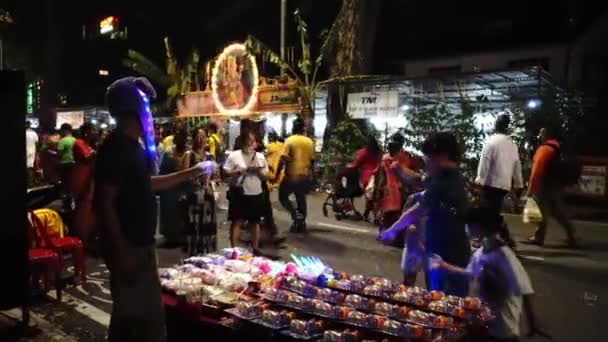 Georgetown Penang Malaisie Févr 2020 Les Enfants Intéressent Aux Bulles — Video