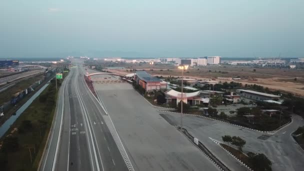 Batu Kawan Penang Malásia Mar 2020 Restrição Tráfego Automóveis Rodovia — Vídeo de Stock