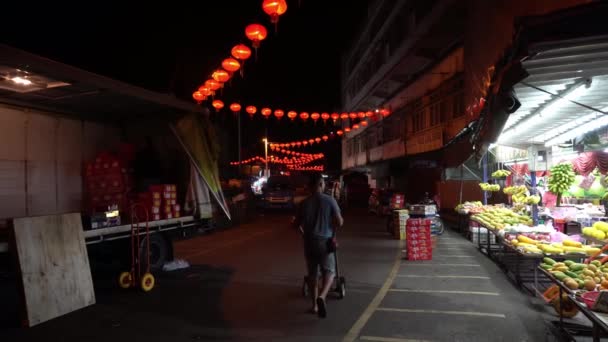 Bukit Mertajam Penang Malasia Ene 2020 Los Trabajadores Transfieren Mandarina — Vídeos de Stock