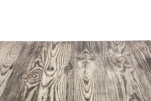 Порожня Дерев Яна Стільниця Білому Тлі — стокове фото