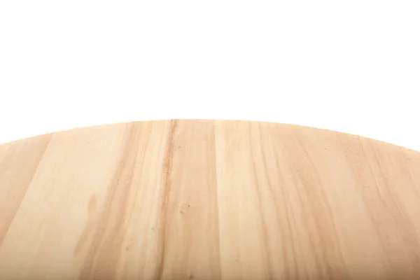 Mesa Madera Vacía Sobre Fondo Blanco — Foto de Stock