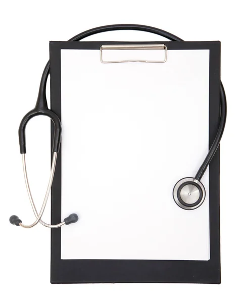 Modern steteskoplu boş pano, mesajlar için boşluk