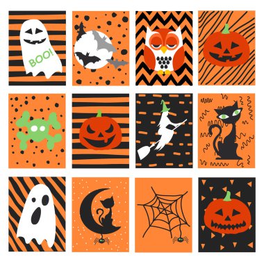 Cadılar Bayramı kartpostal ayarla