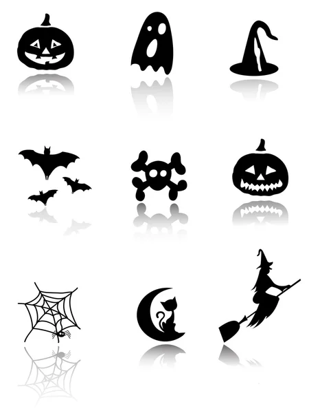 Halloween ikonok beállítása — Stock Vector