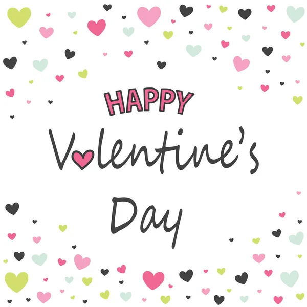 Joyeux Valetine's Day card — Image vectorielle