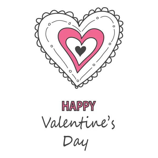 Tarjeta de felicitación del día de San Valentín — Vector de stock