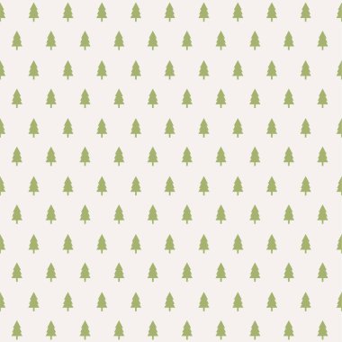 Noel ağaçlarıyla kusursuz desen