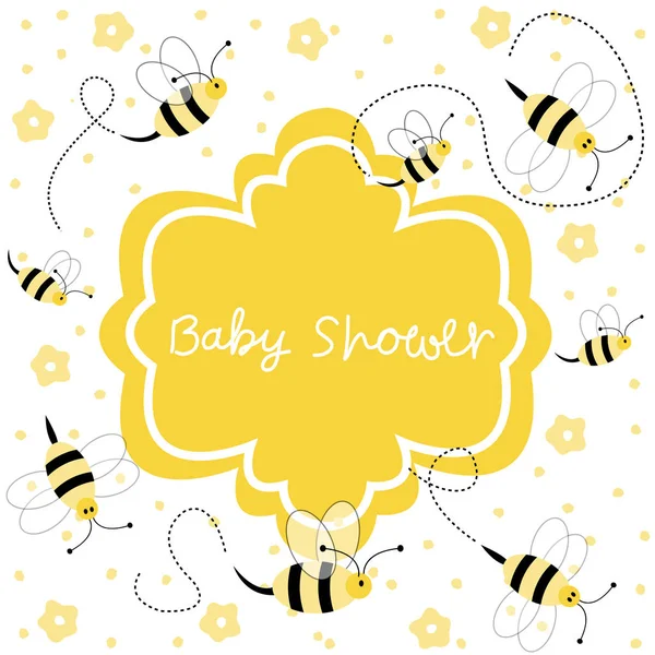 Nuevo bebé llegada baby shower — Archivo Imágenes Vectoriales