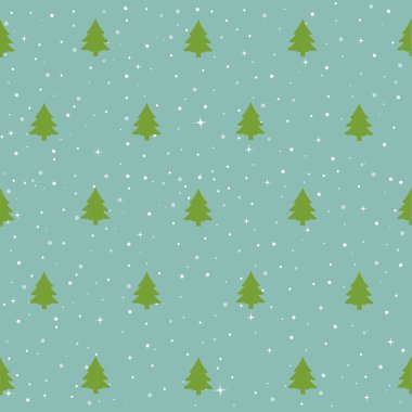 Noel ağaçları desen