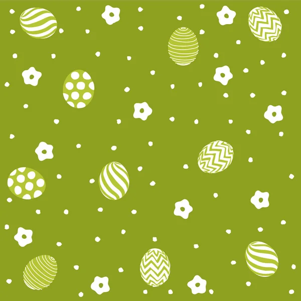 Easter Holiday Green Background Printing Fabric Paper Scrapbooking — Stock Vector