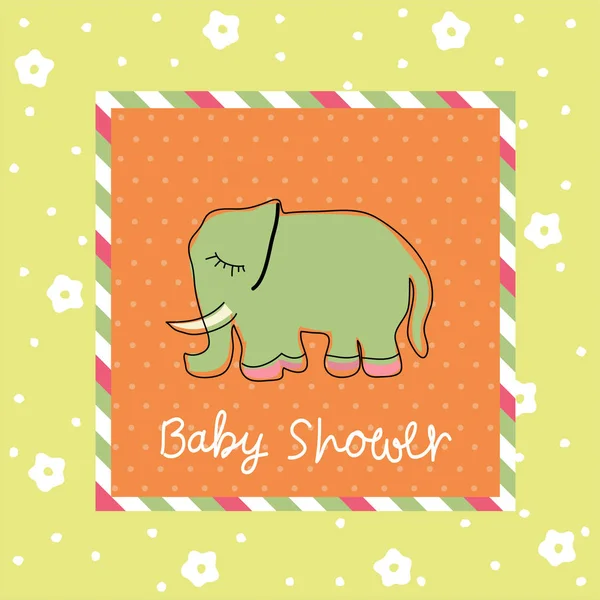 Tarjeta Invitación Baby Shower — Archivo Imágenes Vectoriales