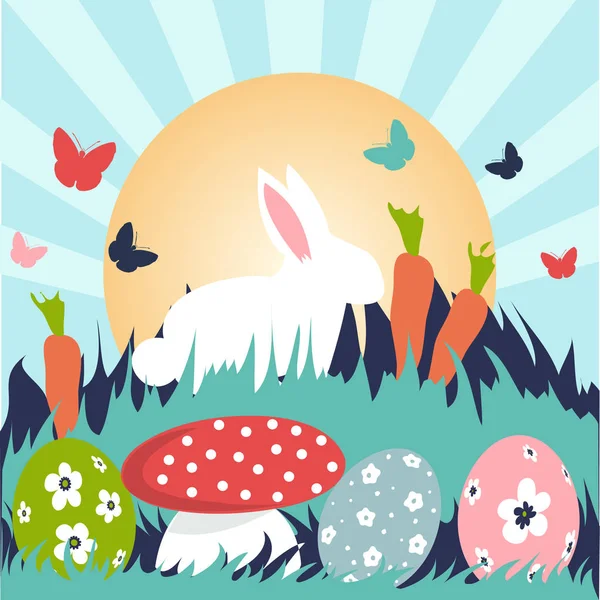 Happy Easter Greeting Card — Stock Vector