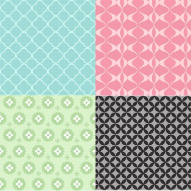 Renkli soyut seamless modeli küme