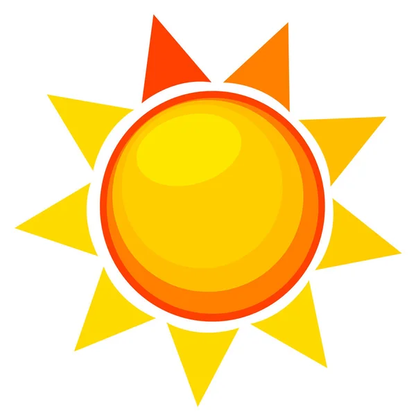 Rysunek Słońce Ikony — Wektor stockowy