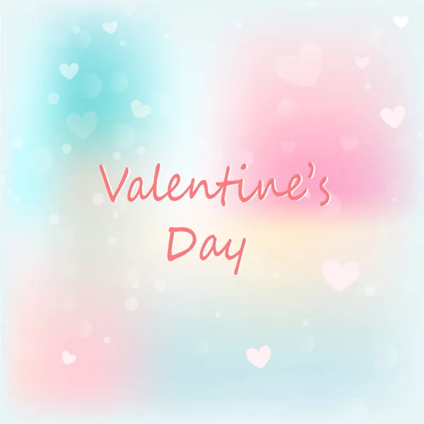 Valentines Background Abstract Hearts Bokeh Background Valentine Day — 스톡 벡터