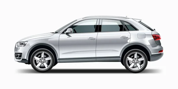 Audi Q3 side view — Stock Vector