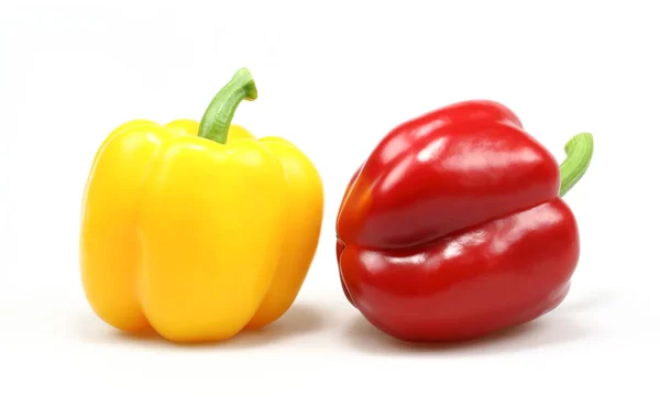 Verse Peper Groenten Geïsoleerd Witte Achtergrond — Stockfoto