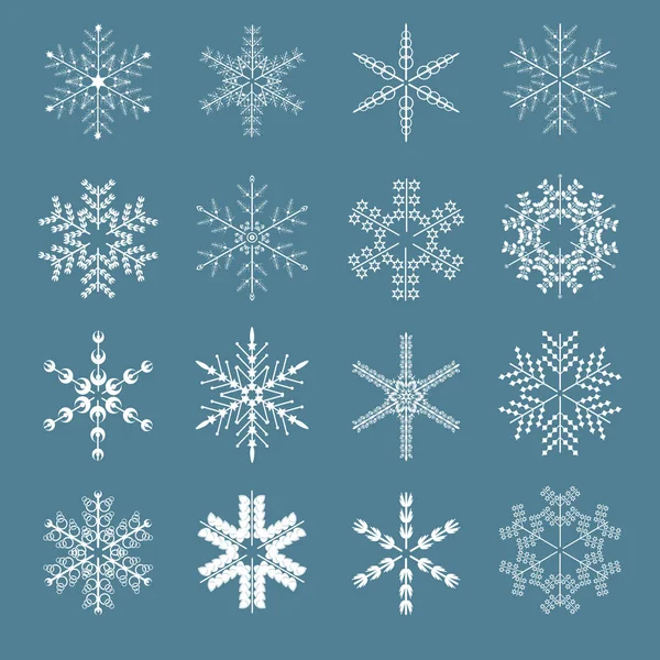 Σύνολο snowflakes2 — Διανυσματικό Αρχείο