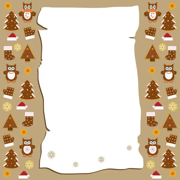 Tarjeta de felicitación de Navidad — Vector de stock