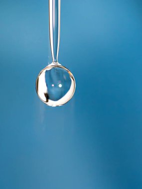 Makro su damlası yakın çekim