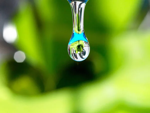 Macro water drop close up — Stock Photo, Image