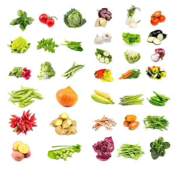 Vegetables on white Royalty Free Stock Photos