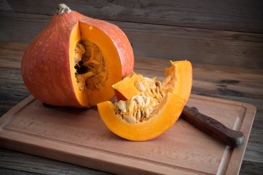 ahşap üzerine kabak