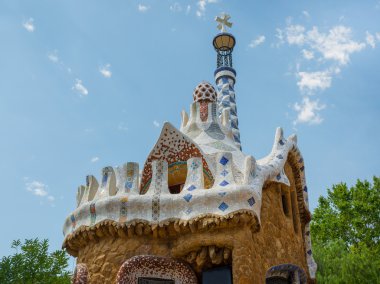 Antoni Gaudi tarafından yapılan Parc Guell - Barselona
