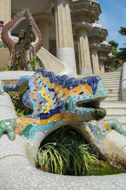 İnsanlara Parc Guell Antoni Gaudi - Barcelona tarafından yapılan