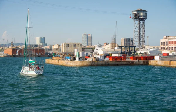 De haven van Barcelona - Spanje — Stockfoto