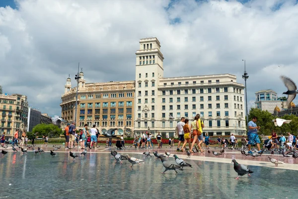 Catalonia Square-Barcelona - Spanien — Stockfoto