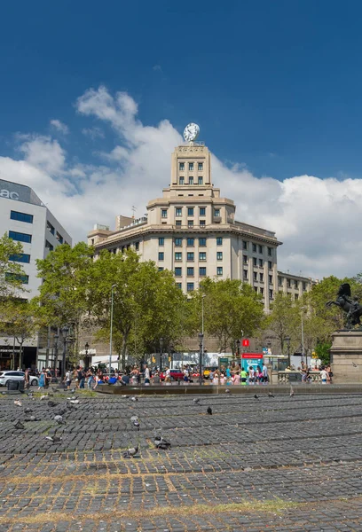 Plaza de Cataluña Barcelona España —  Fotos de Stock