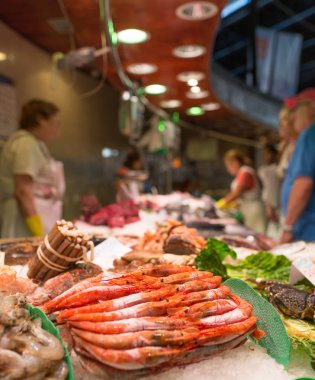Boqueria market - Barcelona - İspanya