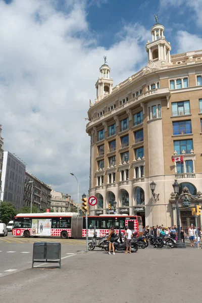 Katalonien square- barcelona - spanien — Stockfoto