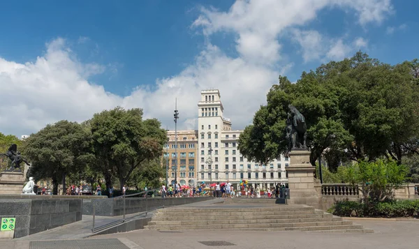 Praça da Catalunha- Barcelona - Espanha — Fotografia de Stock