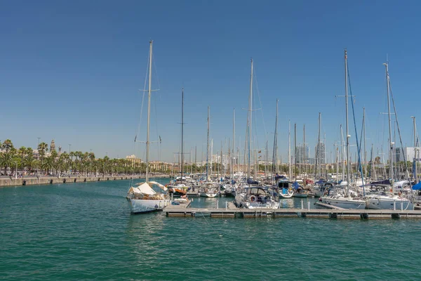 Barcelonas hamn - Spanien — Stockfoto