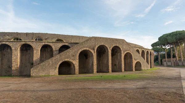 Pompeje ruiny amfiteátru - Itálie — Stock fotografie