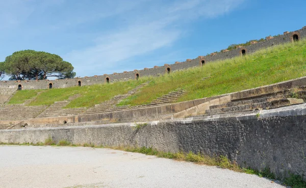 Anfiteatro delle rovine di Pompei Italia — Foto Stock