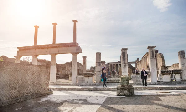Anfiteatro delle rovine di Pompei Italia — Foto Stock