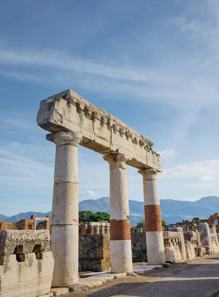 Anfiteatro delle rovine di Pompei Italia — Foto Stock