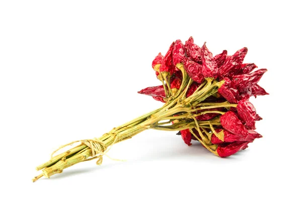 Bunch of red dried hot chili pepper — Stock Photo, Image
