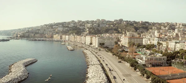 Strandpromenaden i Neapel — Stockfoto