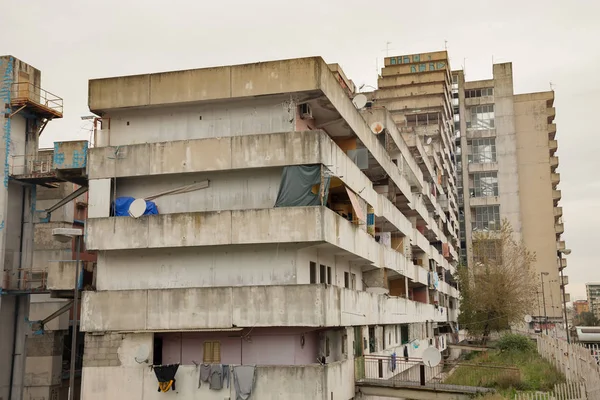 Plachta Scampia - Neapol - Itálie — Stock fotografie